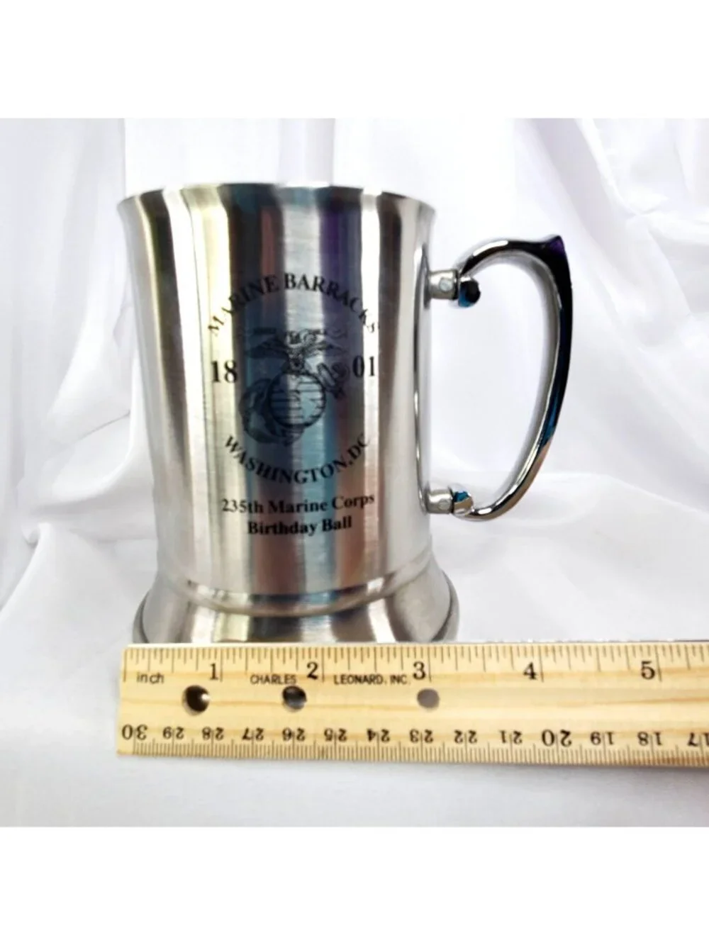 Marine Barracks Washington DC 235th USMC Birthday Ball Stainless Steel Tankard